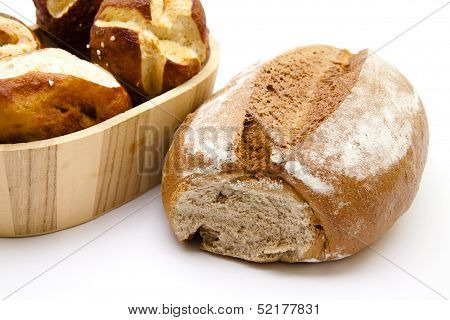 Crust bread with lyes bread roll