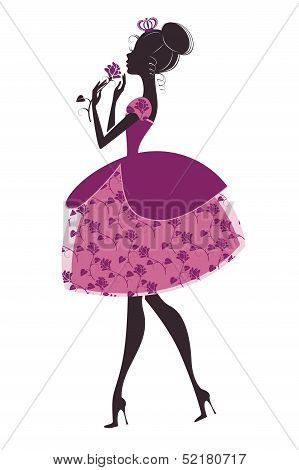 Princess with rose