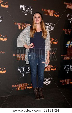 LOS ANGELES - OCT 10:  Willow Shields at the 8th Annual LA Haunted Hayride Premiere Night at Griffith Park on October 10, 2013 in Los Angeles, CA