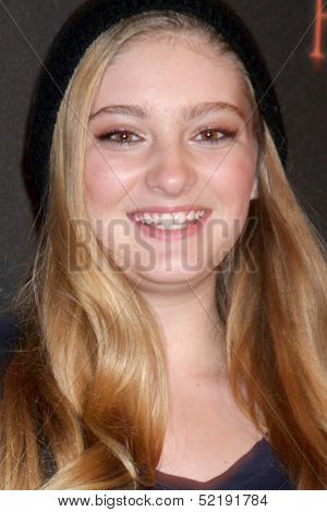LOS ANGELES - OCT 10:  Willow Shields at the 8th Annual LA Haunted Hayride Premiere Night at Griffith Park on October 10, 2013 in Los Angeles, CA