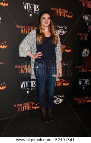 LOS ANGELES - OCT 10:  Willow Shields at the 8th Annual LA Haunted Hayride Premiere Night at Griffith Park on October 10, 2013 in Los Angeles, CA