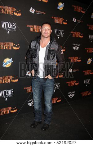 LOS ANGELES - OCT 10:  Lane Garrison at the 8th Annual LA Haunted Hayride Premiere Night at Griffith Park on October 10, 2013 in Los Angeles, CA