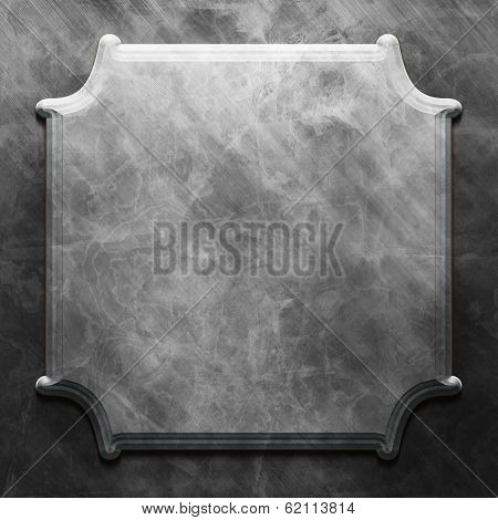 Vintge Metal name plate