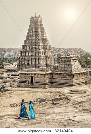 Indian Women In Hampi