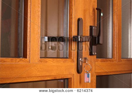 Front Door With Key.