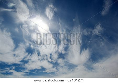 Whispy Clouds Over Yellowstone