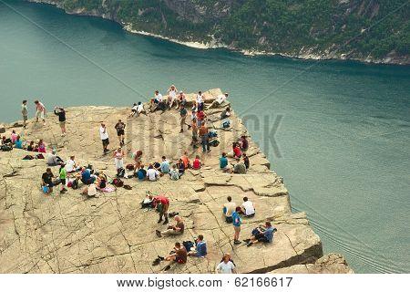 The Preikestolen in Norway