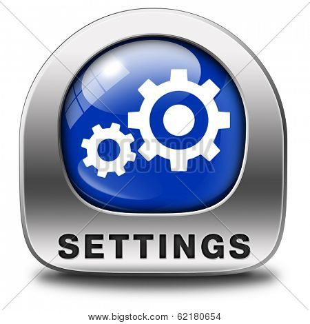 settings Cogwheel gear mechanism change or reset button default setting icon 