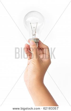 light blub in hand