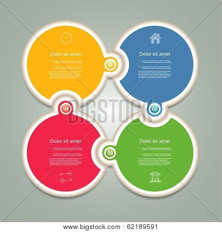 Vector Progress Background / Product Choice or Version. eps 10