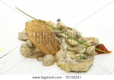 stew with mushrooms