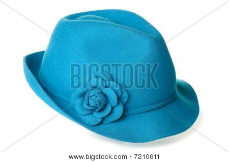 Cappello di feltro teal