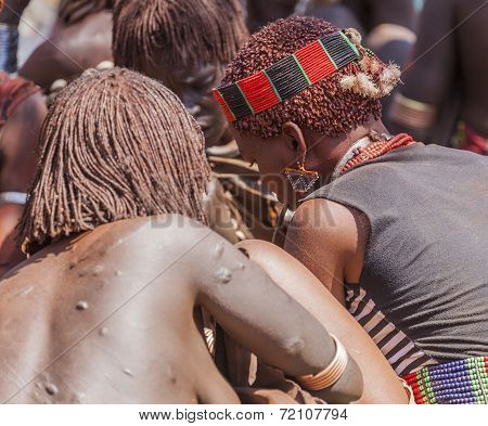 Hamar Women At Village Market.