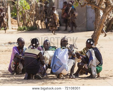 Hamar Man At Village Market.