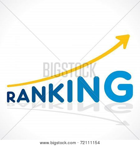 creative ranking word growth graph vector