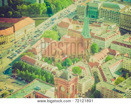 Retro Look Berlin Aerial View