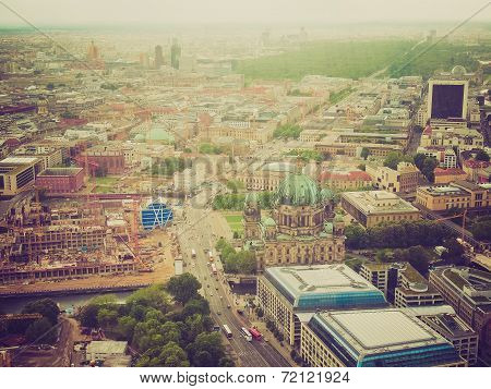 Retro Look Berlin Aerial View