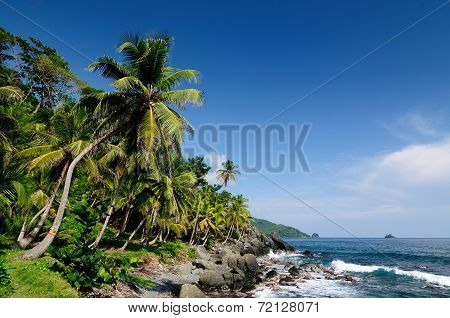 Colombian Caribbean Coast Near Panama Border
