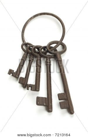 A lots of old rusty keys