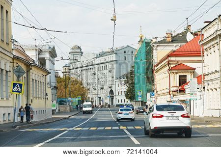View Historic Solyanka Street In Moscow