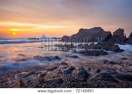 Sandymouth Cornwall England