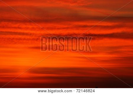 blood red sunset