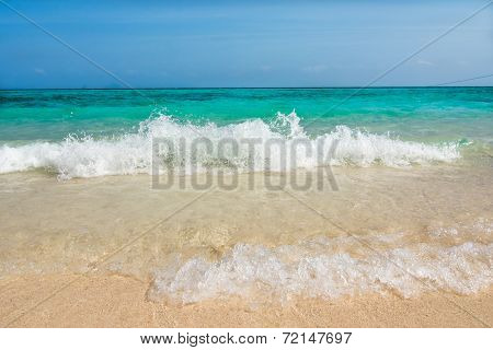 Waves breaking