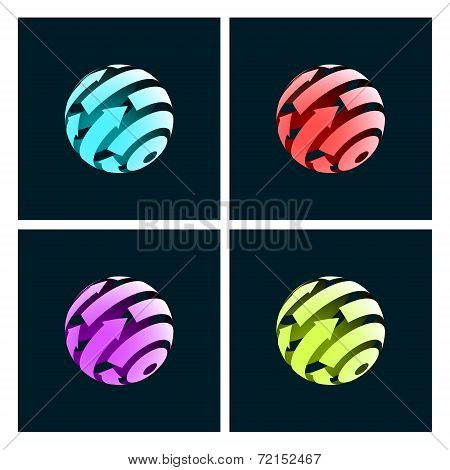 Abstract Globe