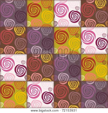 patchwork background with different patterns