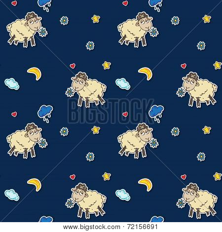 Seamless Sheep Pattern