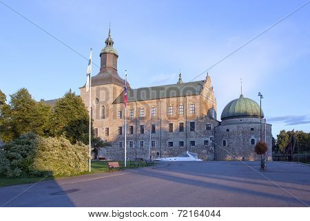 Vadstena Castle and park in Sweden.