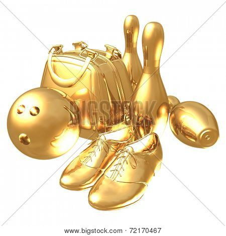 3D Gilded Bowling