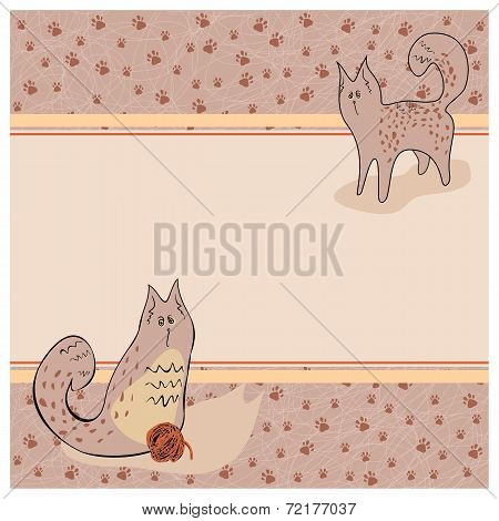 Lazy cats with a ball