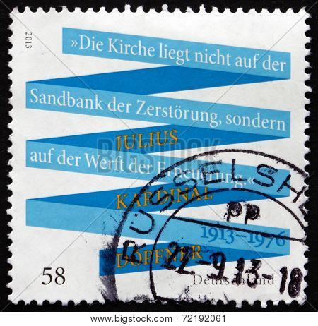 Postage Stamp Germany 2013 Julius Kardinal Dopfner
