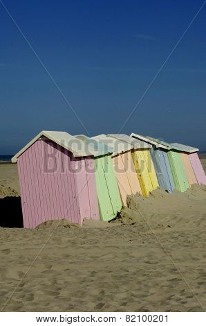 Beach Huts In Berck In Nord Pas De Calais
