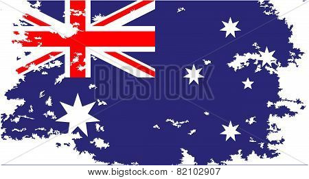 Australian Flag Grunge
