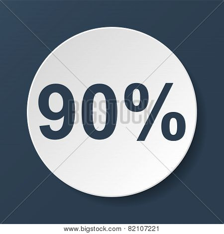 Tag Icon, Vector Illustration. Flat Design Style