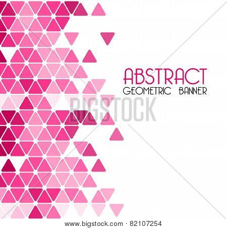 Abstract Retro Geometric Background. Template Brochure Design