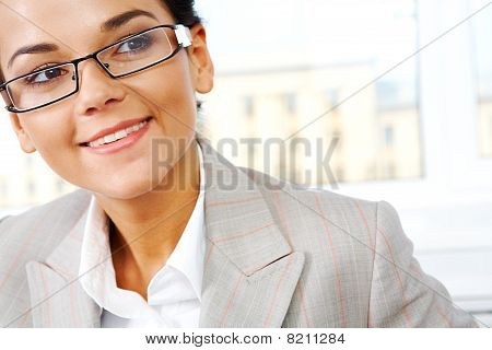 Femme souriante