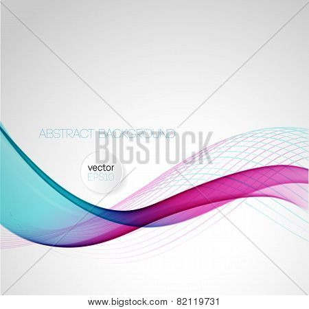 Abstract curved lines background. Template design