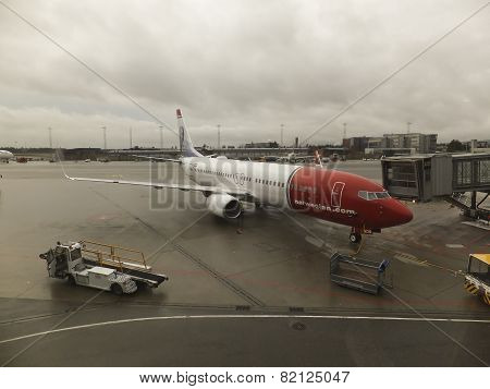 Oslo Gardermoen, Norway - November 3:aircrafts At Oslo Gardermoen International Airport On November
