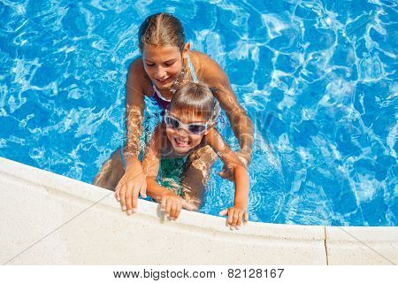 Kids in the pool
