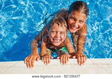 Kids in the pool