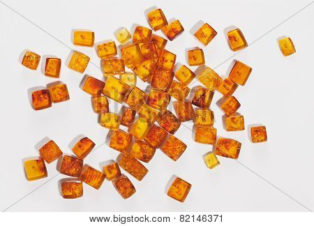 yellow amber stones