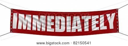 immediately Banner (clipping path included)