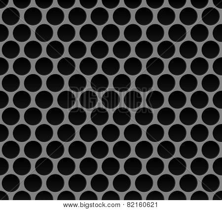 Metal grid seamless pattern