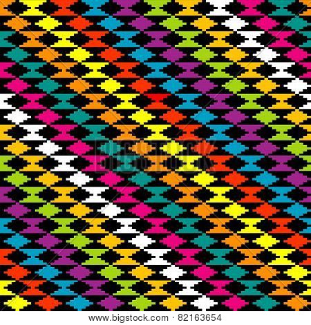 Oblique Ethnic Ornaments Seamless