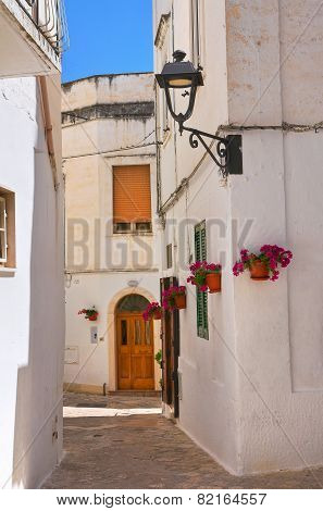 Alleyway. Fasano. Puglia. Italy.