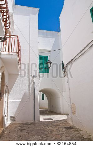 Alleyway. Fasano. Puglia. Italy.