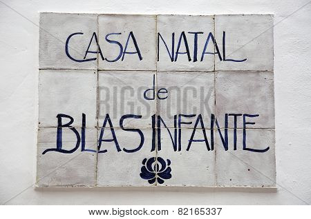 Blas Infante birthplace, Casares.